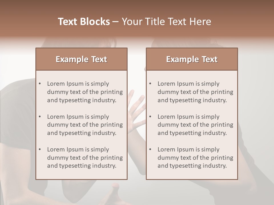 Hysteric Shout Boy PowerPoint Template
