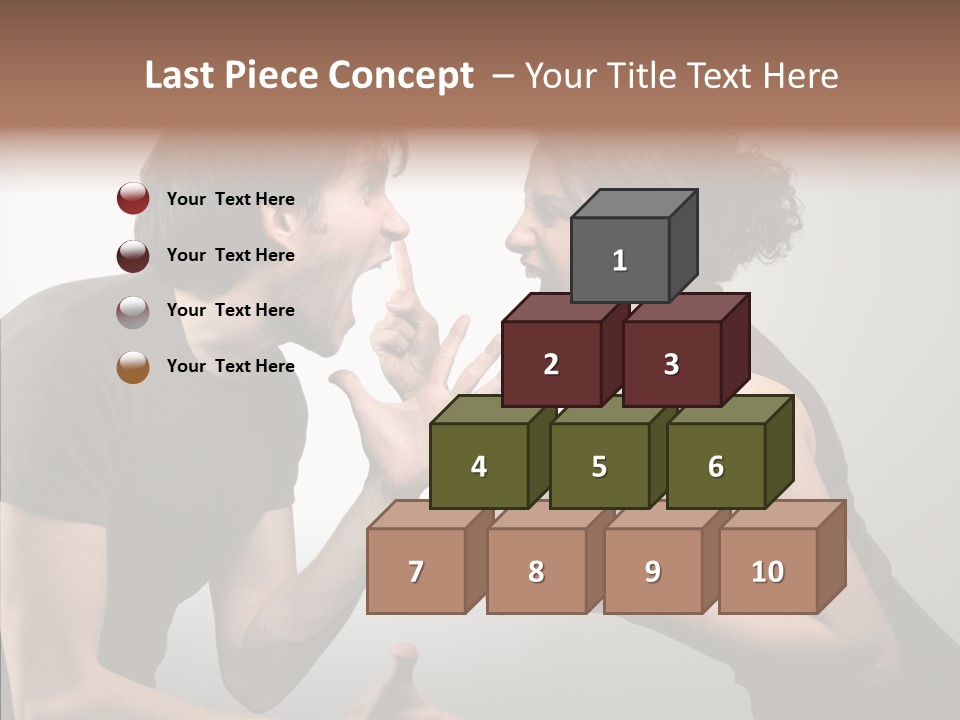 Hysteric Shout Boy PowerPoint Template