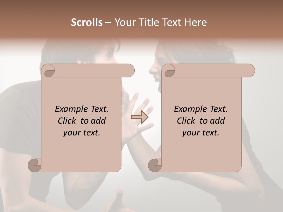 Hysteric Shout Boy PowerPoint Template