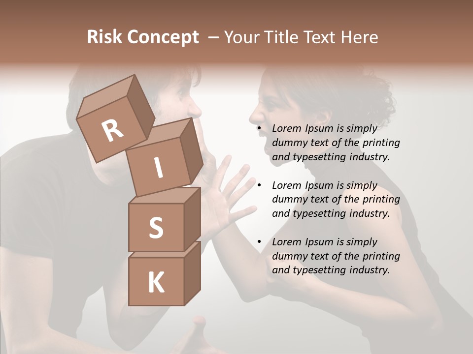 Hysteric Shout Boy PowerPoint Template