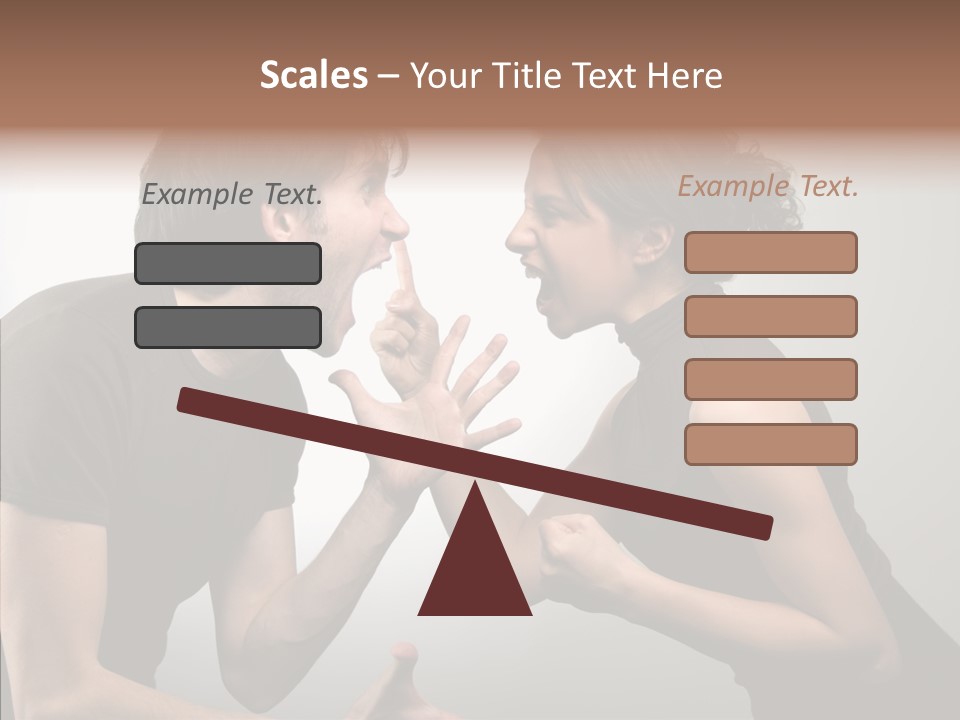 Hysteric Shout Boy PowerPoint Template