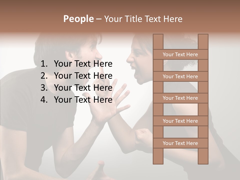 Hysteric Shout Boy PowerPoint Template