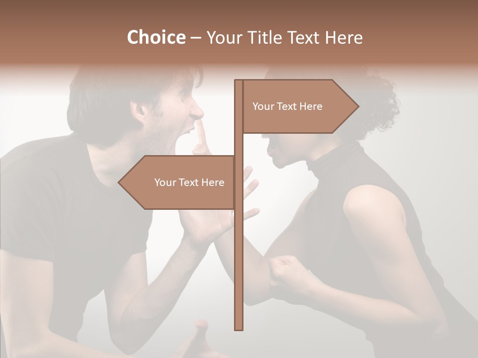 Hysteric Shout Boy PowerPoint Template