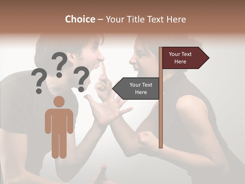 Hysteric Shout Boy PowerPoint Template