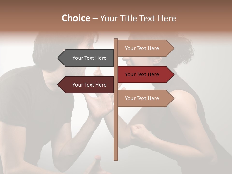 Hysteric Shout Boy PowerPoint Template