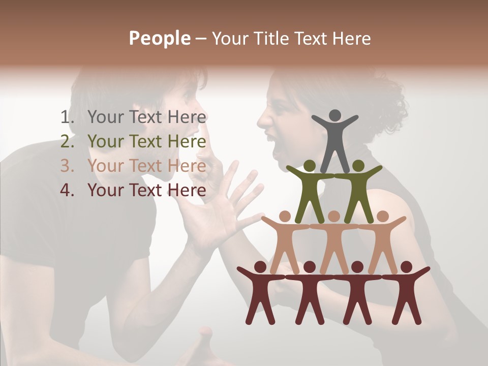 Hysteric Shout Boy PowerPoint Template