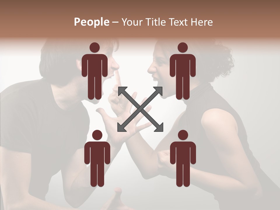 Hysteric Shout Boy PowerPoint Template