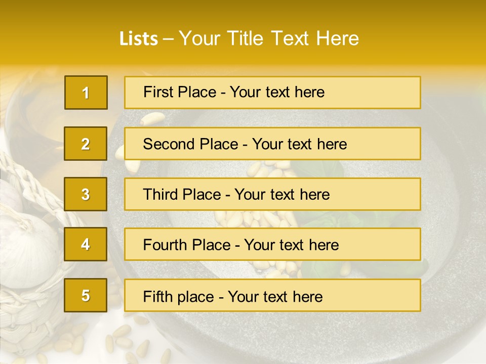 Lifestyle Flavour Pasta PowerPoint Template