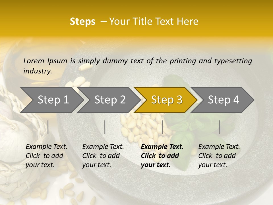 Lifestyle Flavour Pasta PowerPoint Template