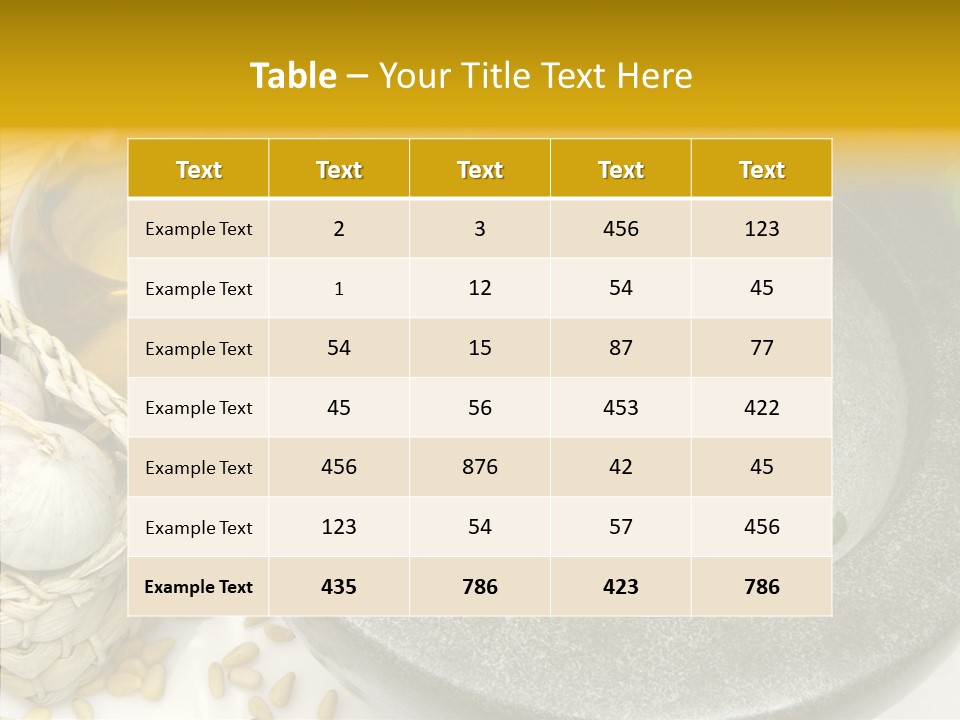 Lifestyle Flavour Pasta PowerPoint Template