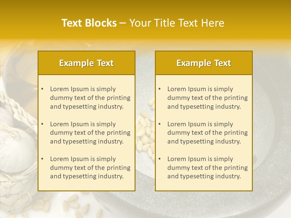 Lifestyle Flavour Pasta PowerPoint Template