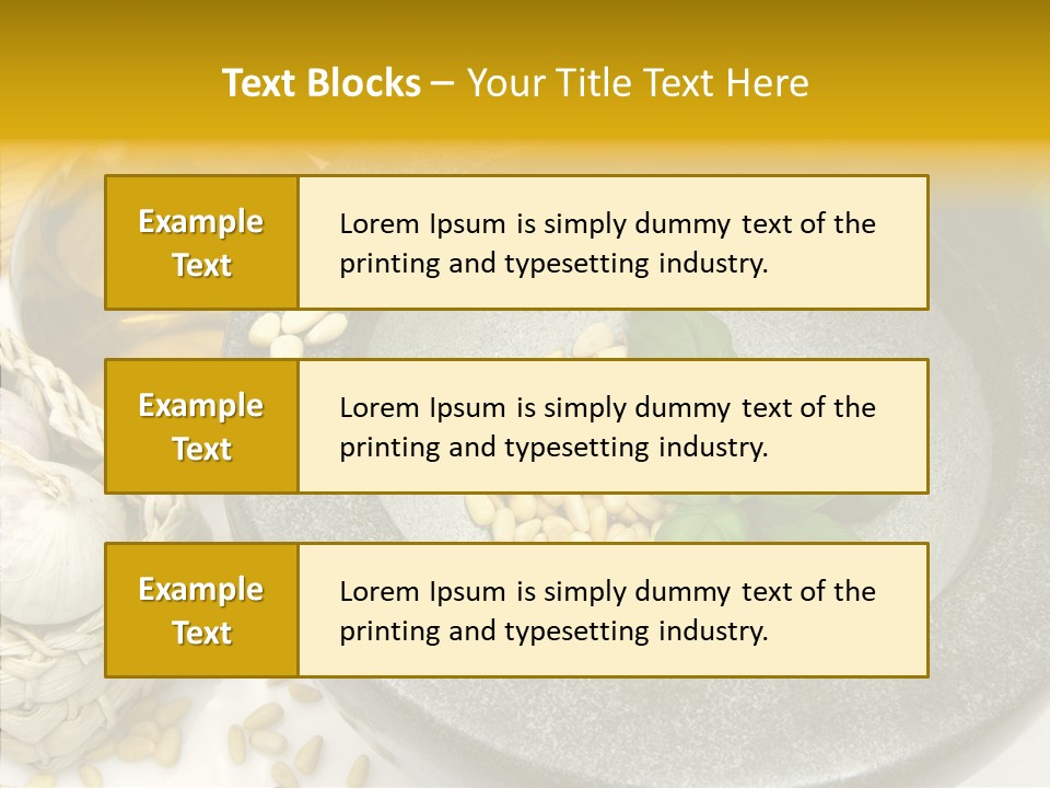 Lifestyle Flavour Pasta PowerPoint Template