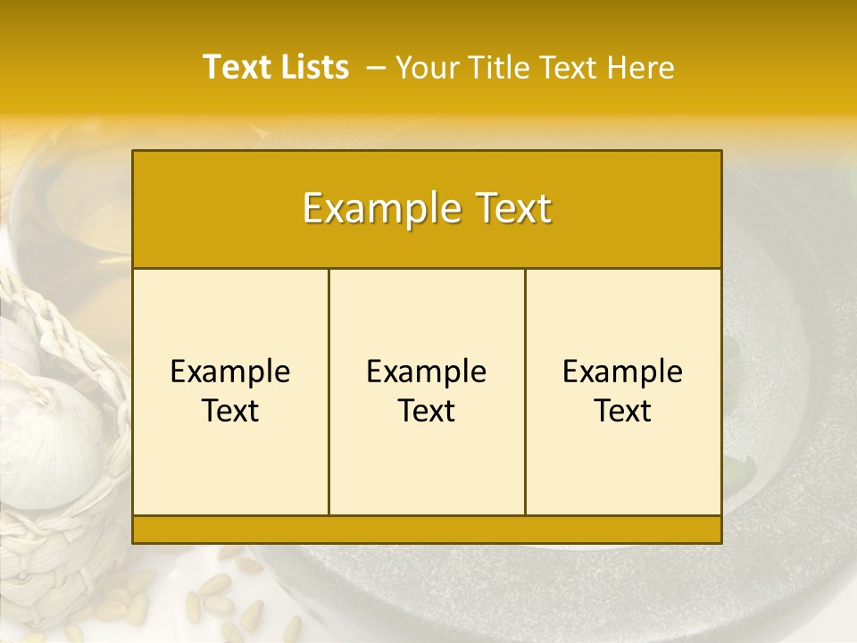 Lifestyle Flavour Pasta PowerPoint Template