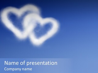 Symbol Blue Air PowerPoint Template