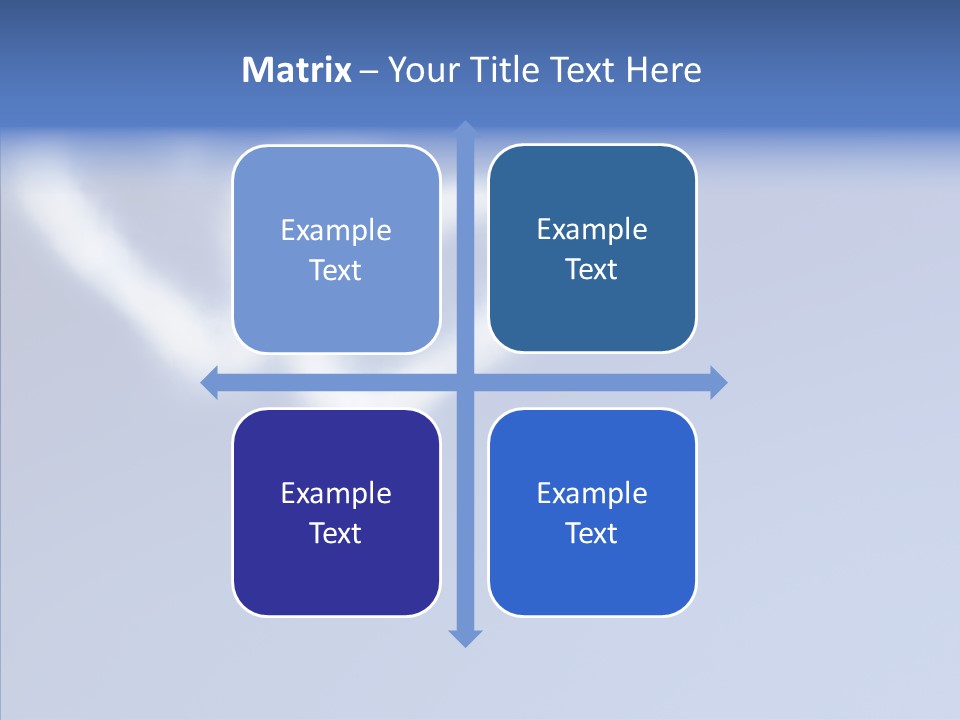 Symbol Blue Air PowerPoint Template