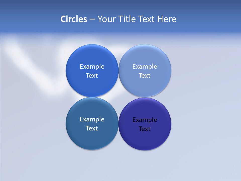 Symbol Blue Air PowerPoint Template