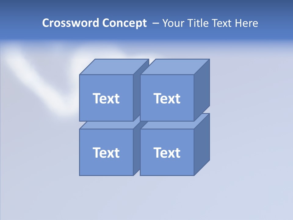 Symbol Blue Air PowerPoint Template