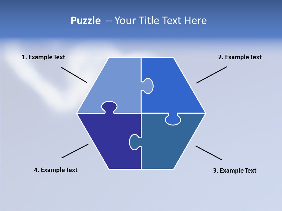 Symbol Blue Air PowerPoint Template