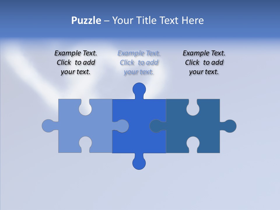 Symbol Blue Air PowerPoint Template