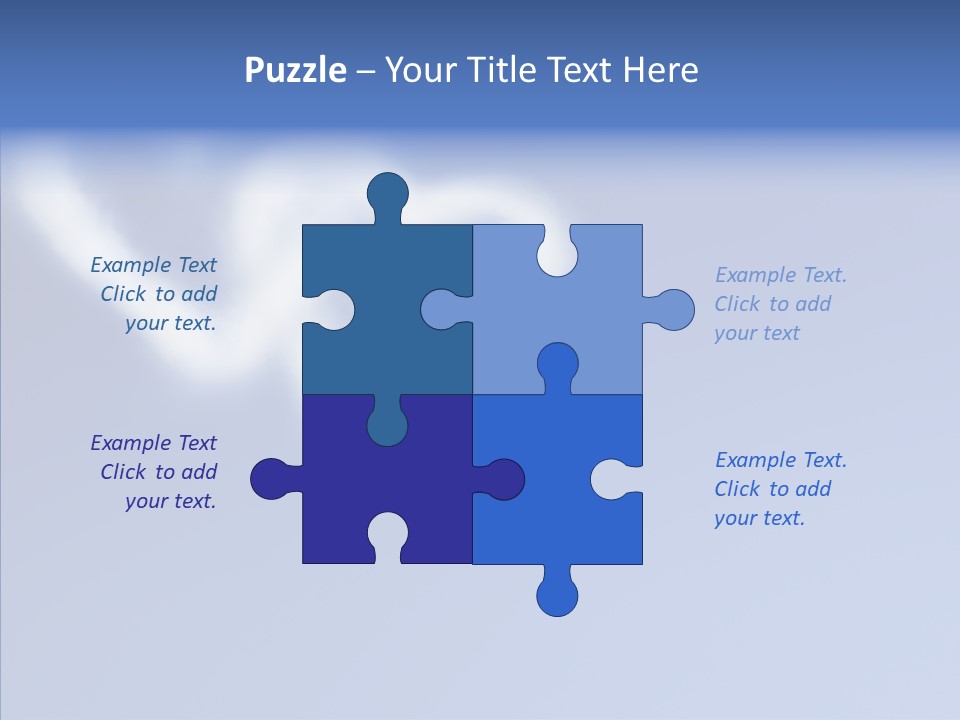 Symbol Blue Air PowerPoint Template