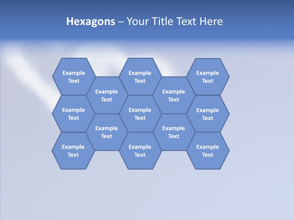 Symbol Blue Air PowerPoint Template