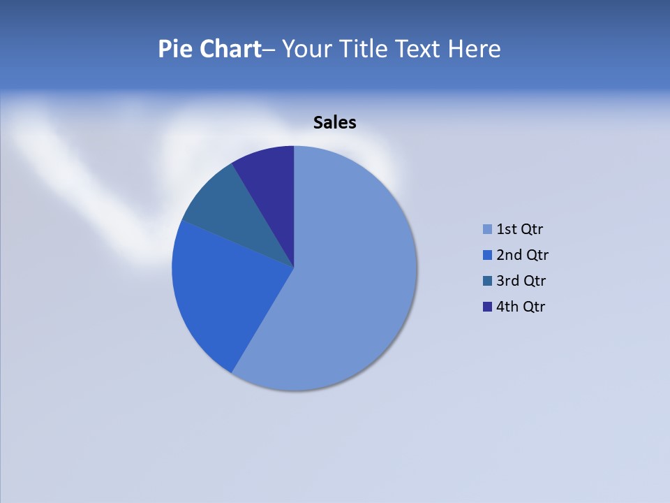Symbol Blue Air PowerPoint Template