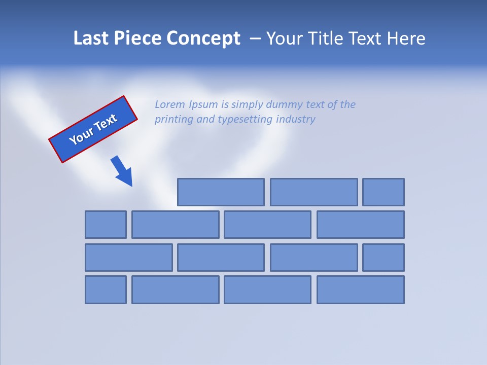 Symbol Blue Air PowerPoint Template
