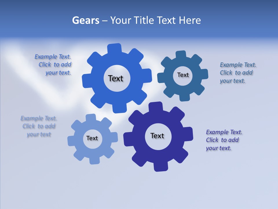 Symbol Blue Air PowerPoint Template