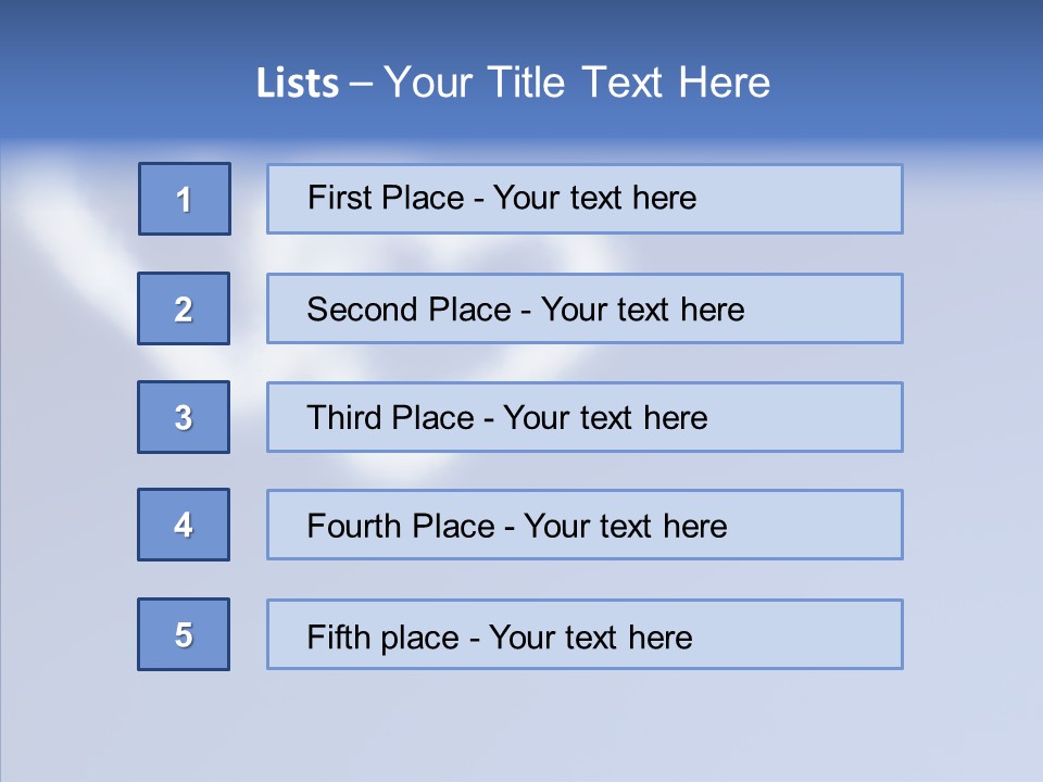 Symbol Blue Air PowerPoint Template