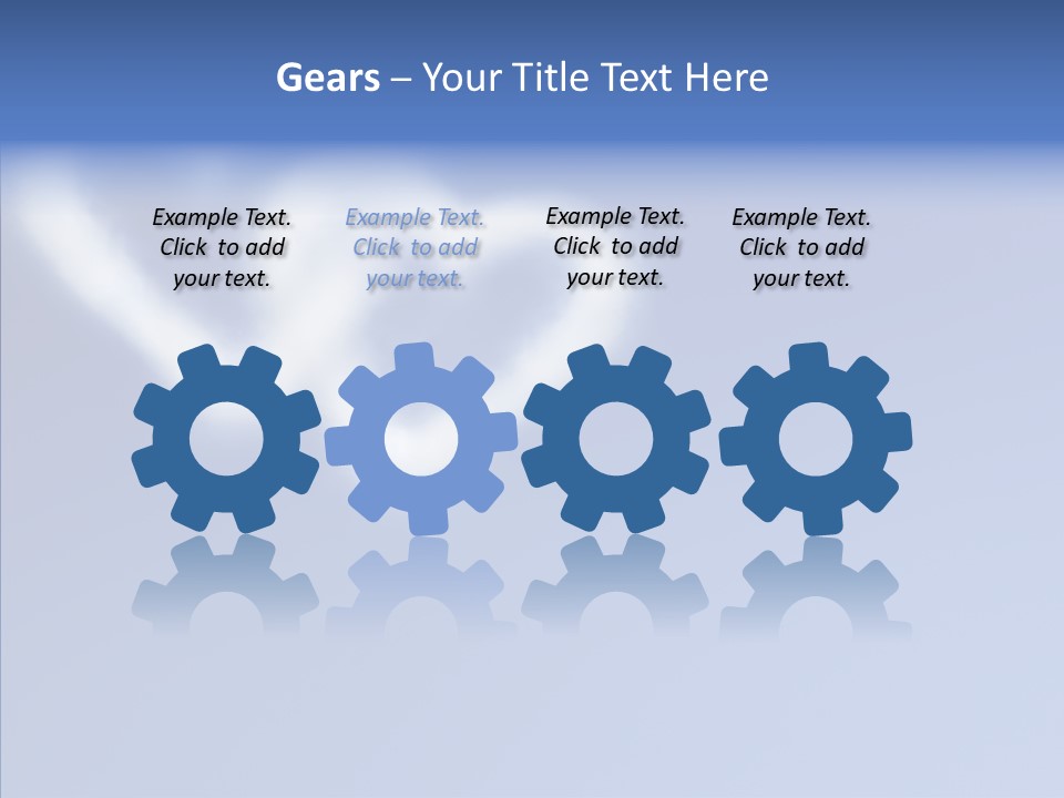 Symbol Blue Air PowerPoint Template