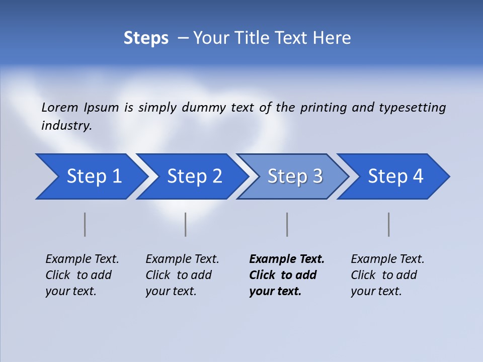 Symbol Blue Air PowerPoint Template