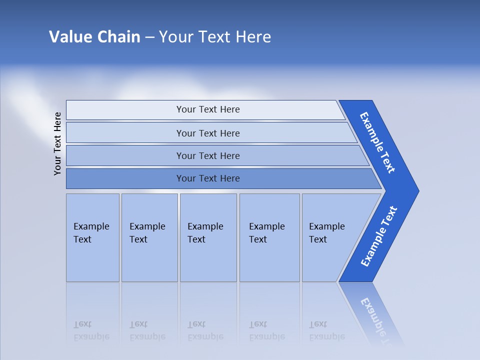 Symbol Blue Air PowerPoint Template