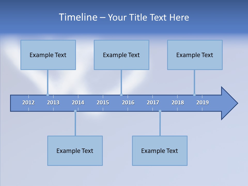 Symbol Blue Air PowerPoint Template