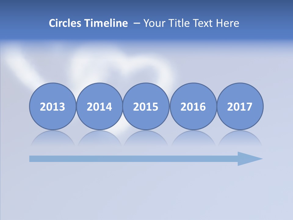 Symbol Blue Air PowerPoint Template