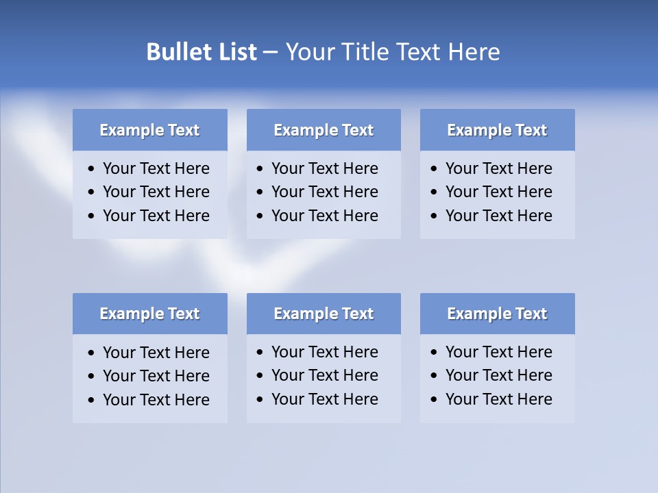 Symbol Blue Air PowerPoint Template