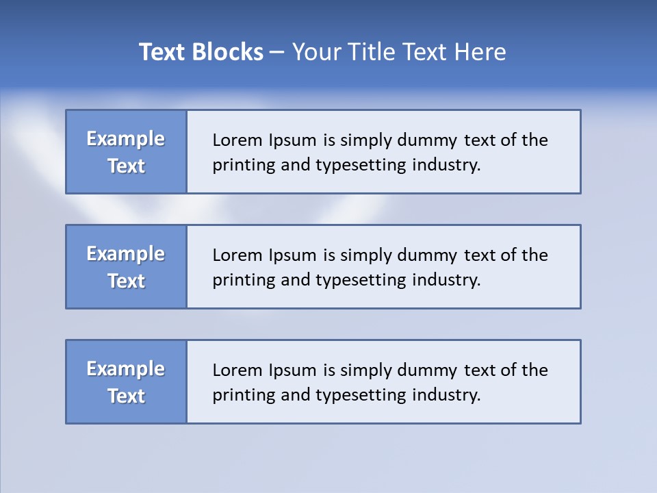 Symbol Blue Air PowerPoint Template