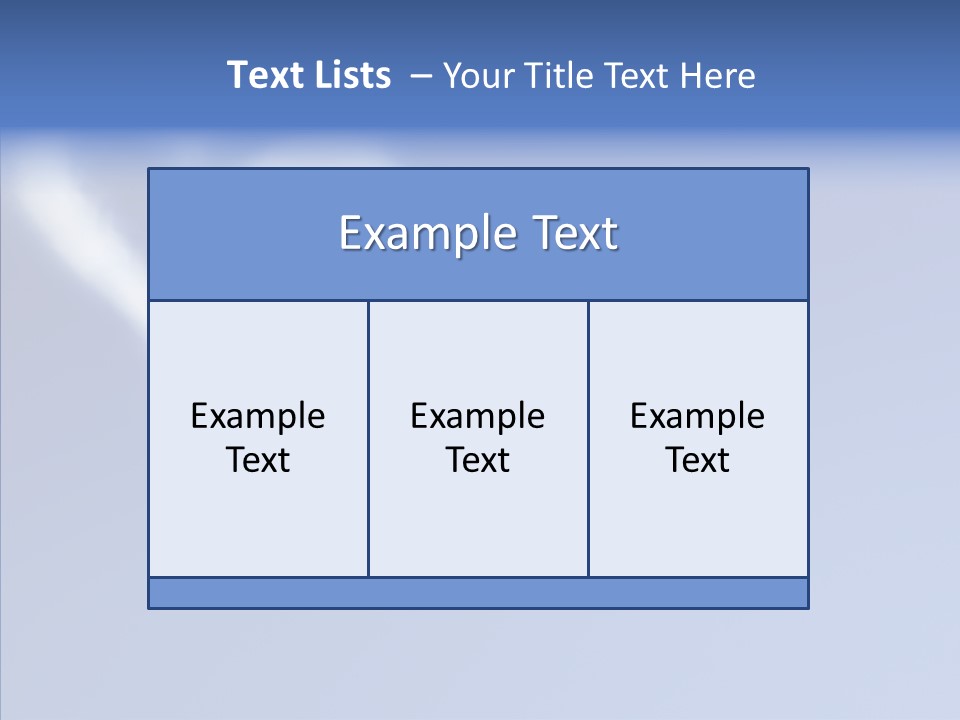 Symbol Blue Air PowerPoint Template