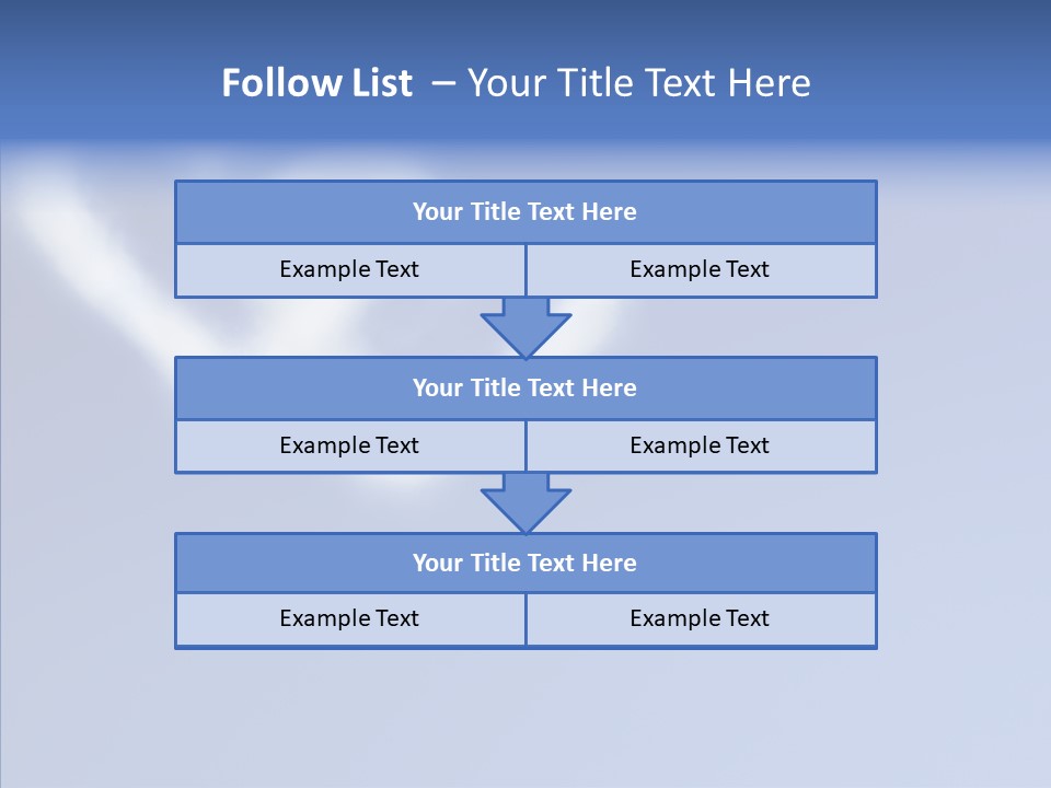 Symbol Blue Air PowerPoint Template