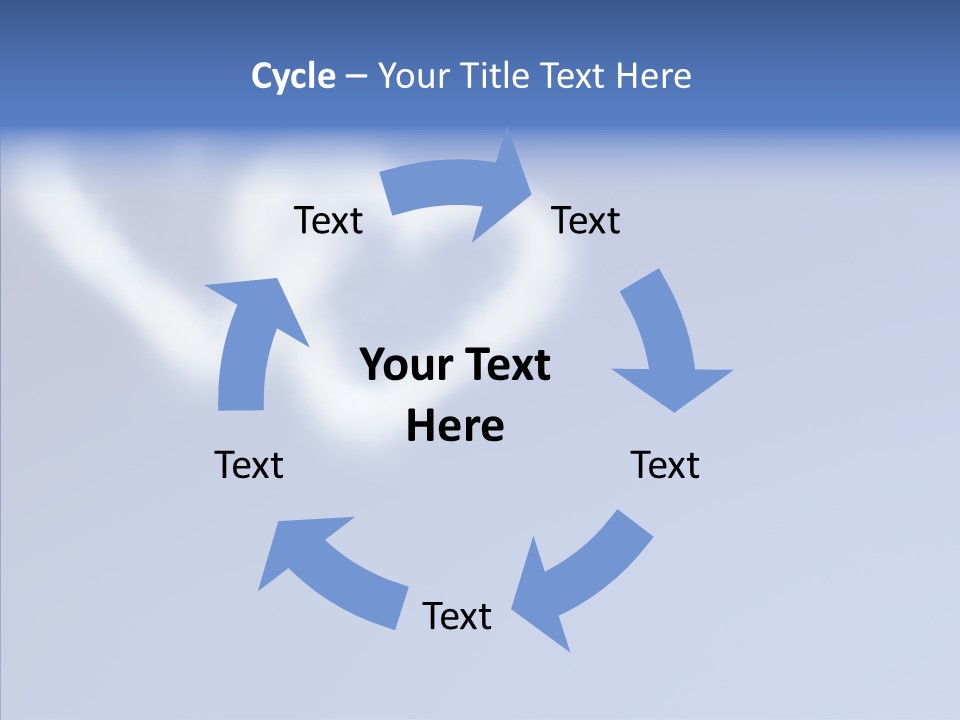 Symbol Blue Air PowerPoint Template