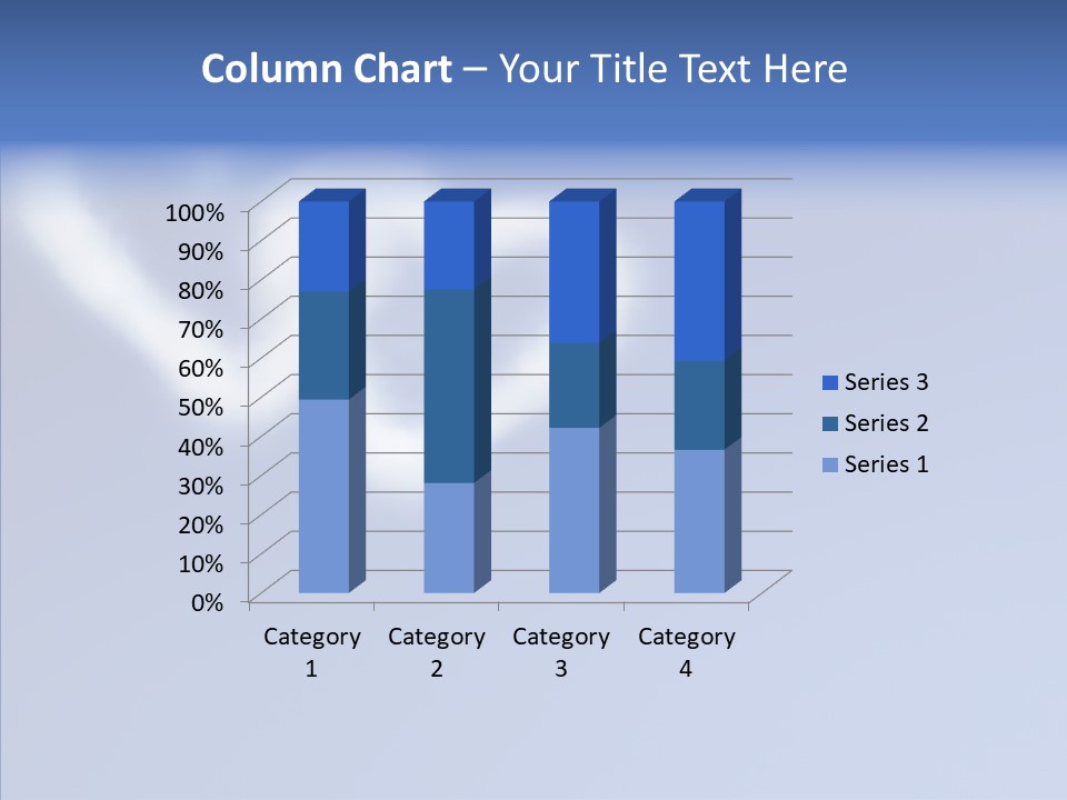 Symbol Blue Air PowerPoint Template