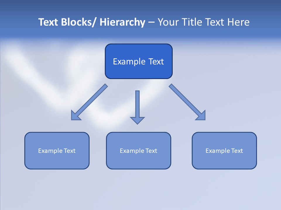 Symbol Blue Air PowerPoint Template