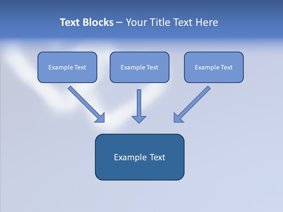 Symbol Blue Air PowerPoint Template