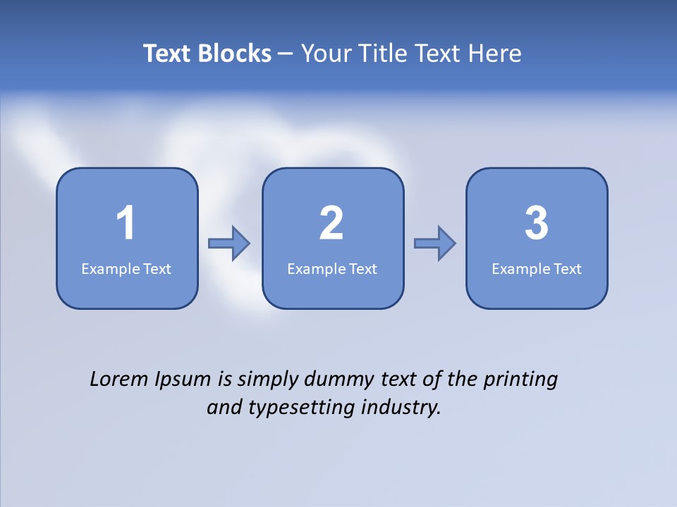 Symbol Blue Air PowerPoint Template