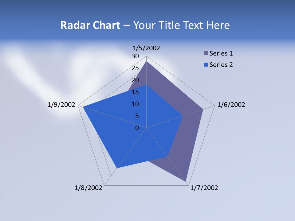 Symbol Blue Air PowerPoint Template