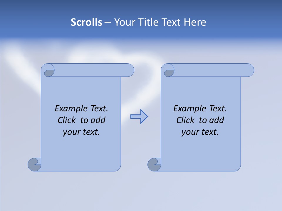 Symbol Blue Air PowerPoint Template