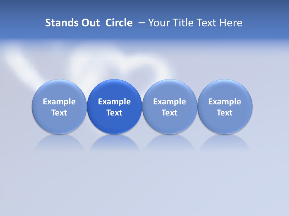 Symbol Blue Air PowerPoint Template