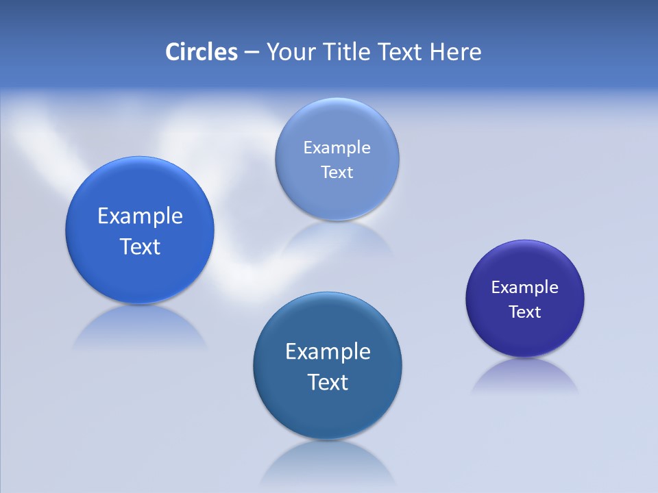 Symbol Blue Air PowerPoint Template