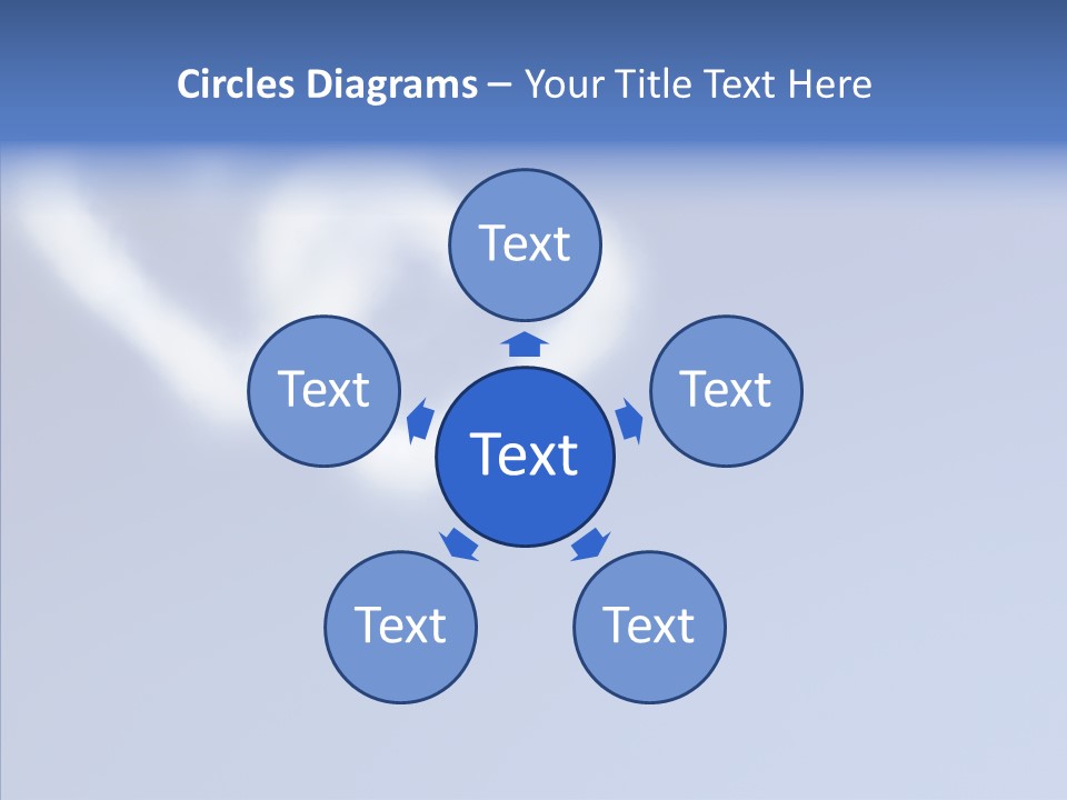 Symbol Blue Air PowerPoint Template