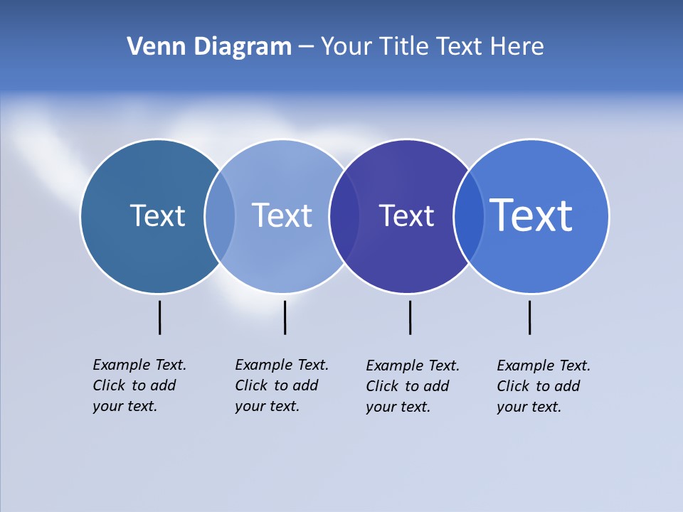 Symbol Blue Air PowerPoint Template