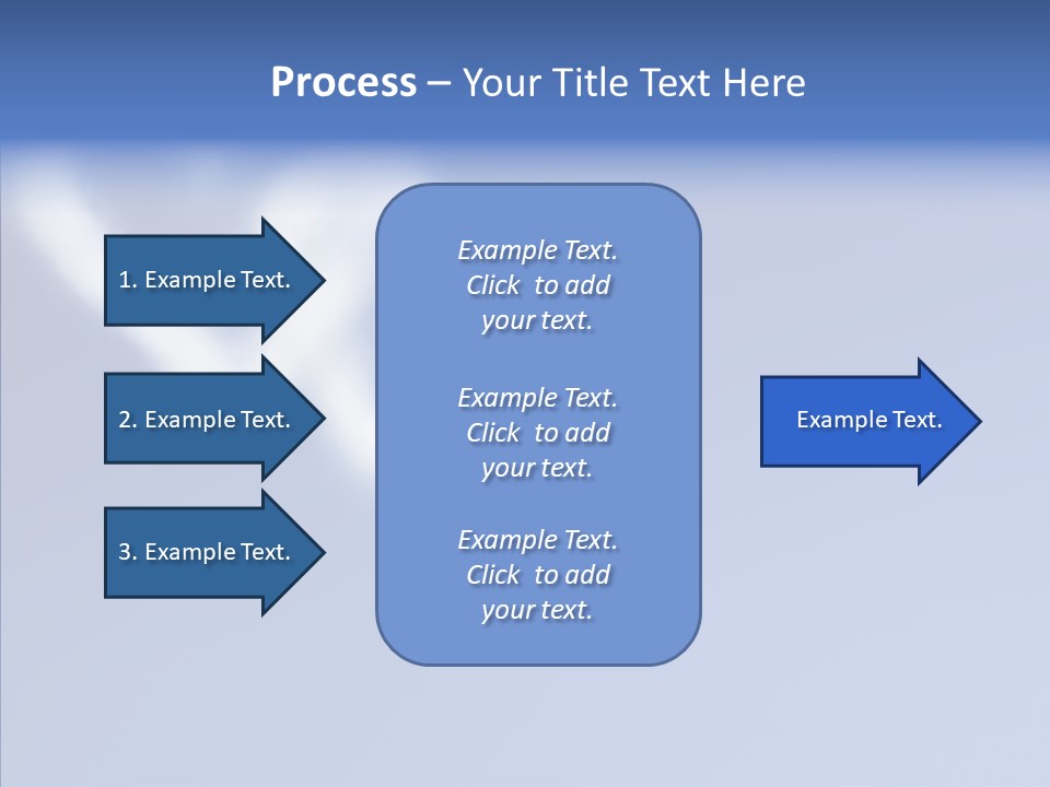 Symbol Blue Air PowerPoint Template